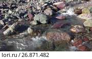 Река Их Сайр в урочище Цагдуулт в Монголии / Rapids and stones of small mountain river Ih Sair in natural boundary Tsagduult, Mongolia (2017 год). Стоковое видео, видеограф Сергей Пристяжнюк (Serg Zastavkin) / Фотобанк Лори