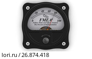 FMEA. Failure Mode and Effects Analysis. The percent of implementation. Стоковая анимация, аниматор WalDeMarus / Фотобанк Лори