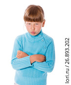 Upset cranky girl. Стоковое фото, фотограф Ольга Сапегина / Фотобанк Лори