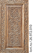 Traditional wood carving, Uzbekistan (2014 год). Стоковое фото, фотограф Надежда Болотина / Фотобанк Лори