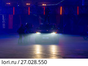 Международный каскадер и многократный рекордсмен мира Терри Грант на 10 фестивале экстремальных видов спорта Прорыв в Олимпийском спортивном комплексе (2017 год). Редакционное фото, фотограф Pukhov K / Фотобанк Лори