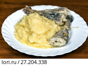Puree with pollack. Стоковое фото, фотограф Евгений Ткачёв / Фотобанк Лори