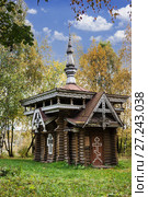 Часовня Исаакия Далматского в Вытегре. Дата постройки 1881 год (2012 год). Редакционное фото, фотограф Александр Романов / Фотобанк Лори