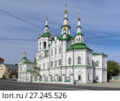 Спасская церковь (Церковь Спаса Нерукотворного Образа) в Тюмени (2016 год). Стоковое фото, фотограф Михаил Марковский / Фотобанк Лори
