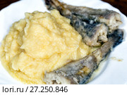 Puree with pollack. Стоковое фото, фотограф Евгений Ткачёв / Фотобанк Лори