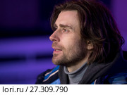 Пётр Чернышёв во время репетиции ледового балета Щелкунчик в Новопушкинском сквере города Москвы в рамках фестиваля Путешествие в Рождество (2017 год). Редакционное фото, фотограф Николай Винокуров / Фотобанк Лори