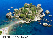 Taormina Isola Bella islet, Sicily (2017 год). Стоковое фото, фотограф Юрий Брыкайло / Фотобанк Лори