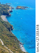 Tyrrhenian sea coast near Maratea, Italy (2017 год). Стоковое фото, фотограф Юрий Брыкайло / Фотобанк Лори