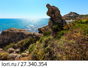 Sea beach near Rocca di San Nicola, Agrigento, Sicily, Italy (2017 год). Стоковое фото, фотограф Юрий Брыкайло / Фотобанк Лори