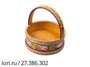 Birch bark with painted rustic style. Стоковое фото, фотограф Евгений Ткачёв / Фотобанк Лори