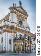 Church of St. Ignatius, Prague (2015 год). Стоковое фото, фотограф Boris Breytman / Фотобанк Лори