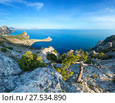 Coastline of Novyj Svit summer view (Crimea, Ukraine) Стоковое фото, фотограф Юрий Брыкайло / Фотобанк Лори