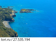 Tyrrhenian sea coast near Maratea, Italy (2017 год). Стоковое фото, фотограф Юрий Брыкайло / Фотобанк Лори