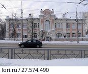 Старое здание бактериологического института в Томске (2018 год). Редакционное фото, фотограф Максим Гулячик / Фотобанк Лори