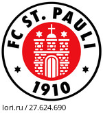 Эмблема футбольного клуба FC St  Pauli. Германия. Редакционная иллюстрация, иллюстратор Владимир Макеев / Фотобанк Лори