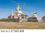 Эрдэнэ-Зуу ("Сотня сокровищ") — один из самых древних монастырей Монголии. Ступа Пробуждения (2017 год). Стоковое фото, фотограф Токарева Ирина / Фотобанк Лори
