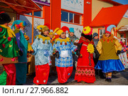 Веселые скоморохи провожают зиму (2018 год). Редакционное фото, фотограф Иван Карпов / Фотобанк Лори