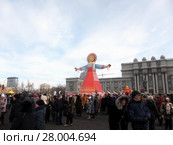 Самара. Масленица на площади им. Куйбышева (2018 год). Редакционное фото, фотограф Светлана Кириллова / Фотобанк Лори