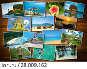 Thai travel tourism concept design - collage of Thailand images. Стоковое фото, фотограф Inna Talan / PantherMedia / Фотобанк Лори