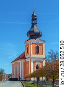 Church of St. Jacob, Kladruby, Czech republic (2017 год). Стоковое фото, фотограф Boris Breytman / Фотобанк Лори