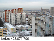 Вид на дома 87-го квартала Хорошёва-Мнёвников, улица Берзарина, Москва (2018 год). Редакционное фото, фотограф Александр Замараев / Фотобанк Лори