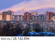 Санкт-Петербург. Спальный район (2016 год). Стоковое фото, фотограф Литвяк Игорь / Фотобанк Лори