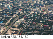 Top view the city of Nizhnevartovsk in spring (2017 год). Стоковое фото, фотограф Владимир Мельников / Фотобанк Лори