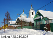 Церковь Сошествия Святого Духа (Духовская церковь) в селе Новое, Переславский район, Ярославская область (2018 год). Стоковое фото, фотограф Natalia Sidorova / Фотобанк Лори