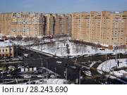 Москва, вид сверху на Площадь Абельмановская Застава (2018 год). Стоковое фото, фотограф glokaya_kuzdra / Фотобанк Лори