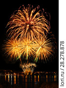 Celebratory bright firework. Стоковое фото, фотограф ElenArt / Фотобанк Лори