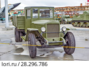 ЗИС-5В — модель советского грузовика. На открытой площадке Музея военной техники «Боевая слава Урала». Верхняя Пышма. Свердловская область (2018 год). Редакционное фото, фотограф Сергей Афанасьев / Фотобанк Лори