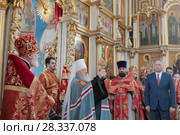 Митрополит Ювеналий в Богоявленском соборе города Ногинска 2017 год. Редакционное фото, фотограф Дмитрий Неумоин / Фотобанк Лори