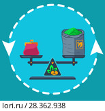 Icon private trade flat. Стоковая иллюстрация, иллюстратор Седых Алена / Фотобанк Лори