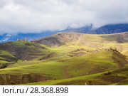 Ингушетия. Горный пейзаж (2018 год). Редакционное фото, фотограф Литвяк Игорь / Фотобанк Лори