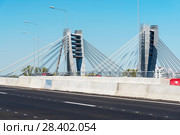 Пилоны моста Бетанкура. Санкт-Петербург (2018 год). Редакционное фото, фотограф Александр Щепин / Фотобанк Лори