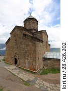 Троицкая церковь в Гергети. Georgia, Mtskheta-Mtianeti, Kazbegi (2017 год). Стоковое фото, фотограф Алексей Гусев / Фотобанк Лори