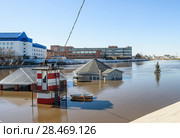 Город Тула. Половодье на реке Упа. (2018 год). Редакционное фото, фотограф Игорь Низов / Фотобанк Лори
