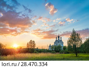 Красивые краски заката. Beautiful colors of the spring sunset. Стоковое фото, фотограф Baturina Yuliya / Фотобанк Лори