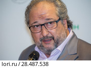 Российский предприниматель Борис Минц во время пресс-конференции перед началом 14-го Международного фестиваля «Москва встречает друзей» в Москве, Россия (2017 год). Редакционное фото, фотограф Николай Винокуров / Фотобанк Лори