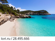 Cala Mitjaneta in Menorca Ciutadella at Balearic islands. Стоковое фото, фотограф Tono Balaguer / Ingram Publishing / Фотобанк Лори