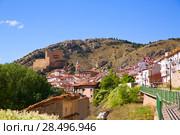 Alcala de la Selva in Teruel village near ski slopes of virgen de la Vega at Spain (2013 год). Стоковое фото, фотограф Tono Balaguer / Ingram Publishing / Фотобанк Лори