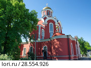 Храм Благовещения Пресвятой Богородицы в Петровском парке, Москва, Россия (2018 год). Стоковое фото, фотограф Елена Коромыслова / Фотобанк Лори
