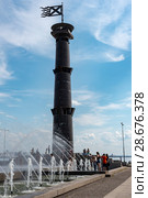 Башня-маяк в парке 300-летия Санкт-Петербурга (2018 год). Редакционное фото, фотограф Александр Щепин / Фотобанк Лори