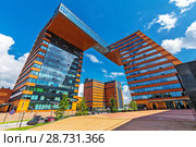 Технопарк Новосибирского Академгородка ( Академпарк ). Новосибирск, Новосибирская область, Западная Сибирь, Россия (2018 год). Редакционное фото, фотограф Евгений Мухортов / Фотобанк Лори