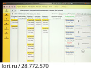 Система управления контентом сайта 1С:CRM. Контент: Мои продажи. Фрагмент монитора (2018 год). Редакционное фото, фотограф Наталья Николаева / Фотобанк Лори