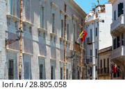Ortigia street view, Syracuse, Sicily, Italy. (2016 год). Редакционное фото, фотограф Юрий Брыкайло / Фотобанк Лори
