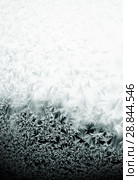 Frosty pattern on winter window. Стоковое фото, фотограф ElenArt / Фотобанк Лори