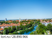 Panarama of Kehl village in Germany (2017 год). Стоковое фото, фотограф Сергей Новиков / Фотобанк Лори