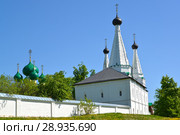 Храм Успения Пресвятой Богородицы в Алексеевском женском монастыре. Улица Шаркова, 27. Углич, Ярославская область (2018 год). Стоковое фото, фотограф Ирина Борсученко / Фотобанк Лори