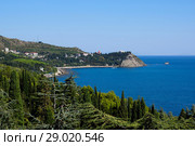Вид на мыс Плака. Партенит, Крым. Сентябрь 2016. Стоковое фото, фотограф ирина реброва / Фотобанк Лори